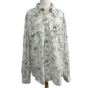 Southern Thread Shirt XXL White Blue